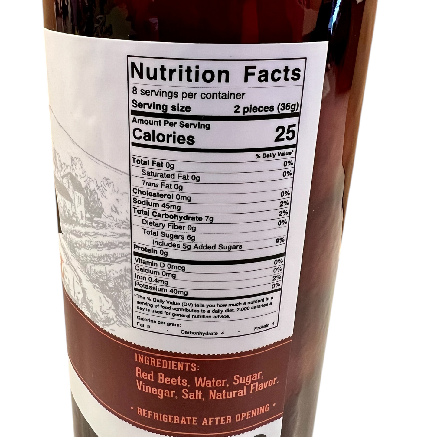 Lara's Sweet Whole Pickled Beets - 16 fl oz Glass Jar