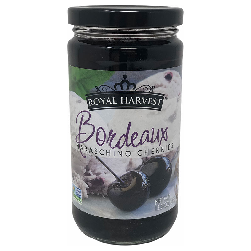 Royal Harvest Bordeaux Maraschino Cherries - 13.5 oz – Gourmet