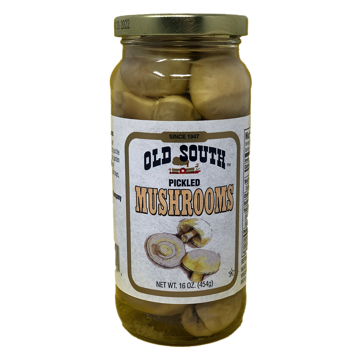 Old South Pickled Mushrooms - 16 oz / 454g 1