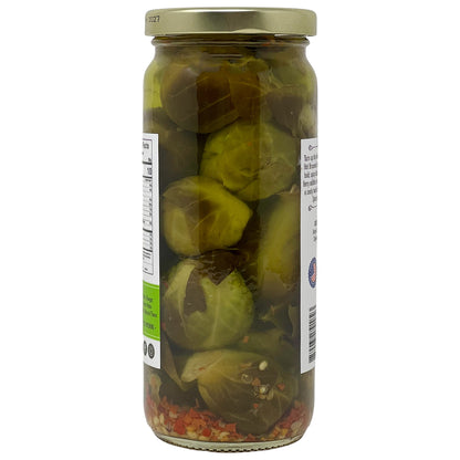 Lara’s Hot Pickled Brussels Sprouts – Spicy 16oz Jar for Bold Flavor Lovers