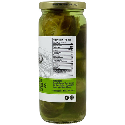 Lara’s Pickled Brussels Sprouts – Classic Tangy Flavor in a 16oz Jar