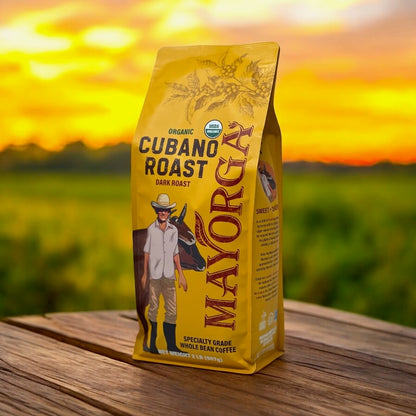 Mayorga Organic Cubano Roast Coffee – 2 lb Whole Bean, Dark Roast, Bold & Smooth, USDA Certified