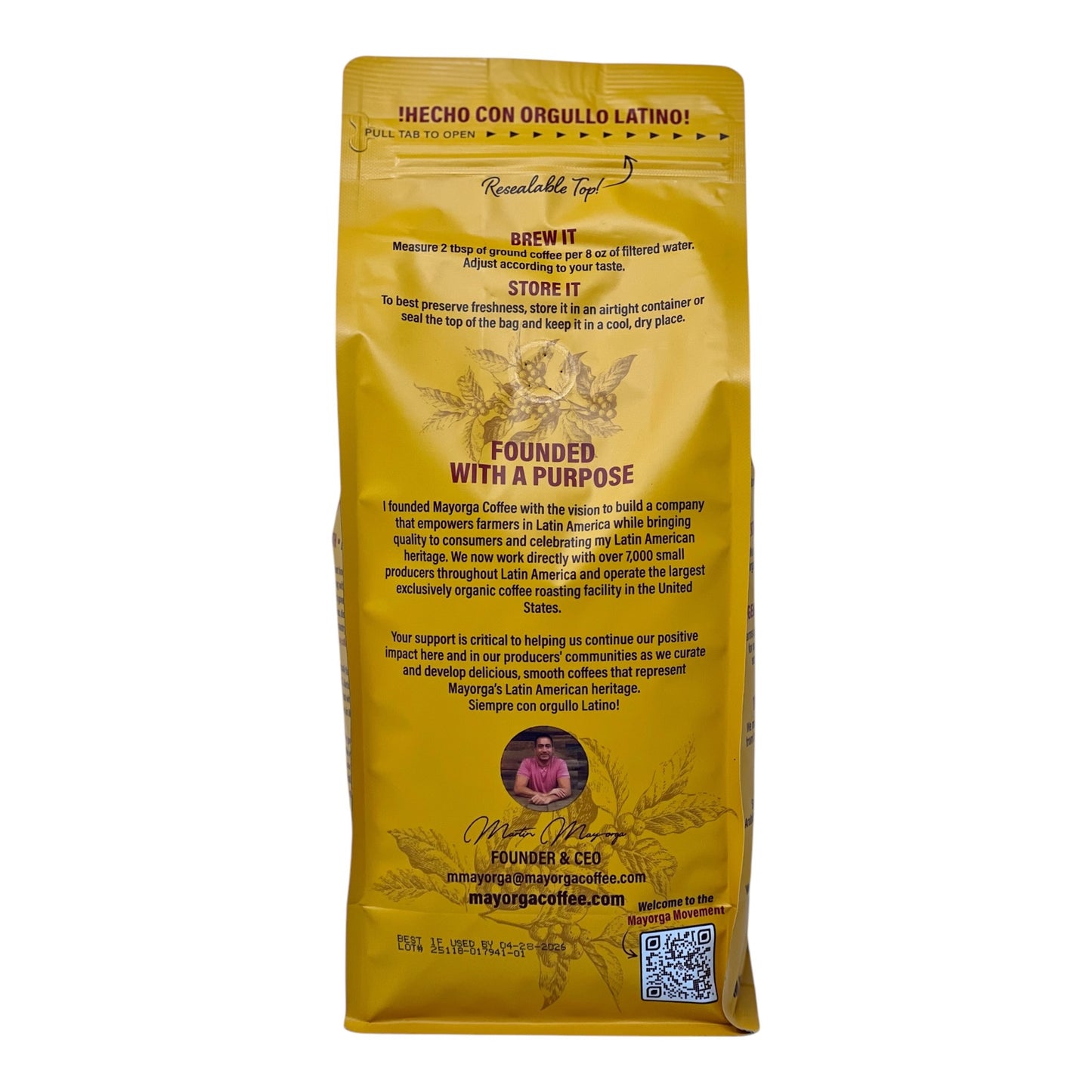 Mayorga Organic Cubano Roast Coffee – 2 lb Whole Bean, Dark Roast, Bold & Smooth, USDA Certified
