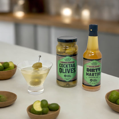 Lara's Premium Lemon Stuffed Cocktail Olives