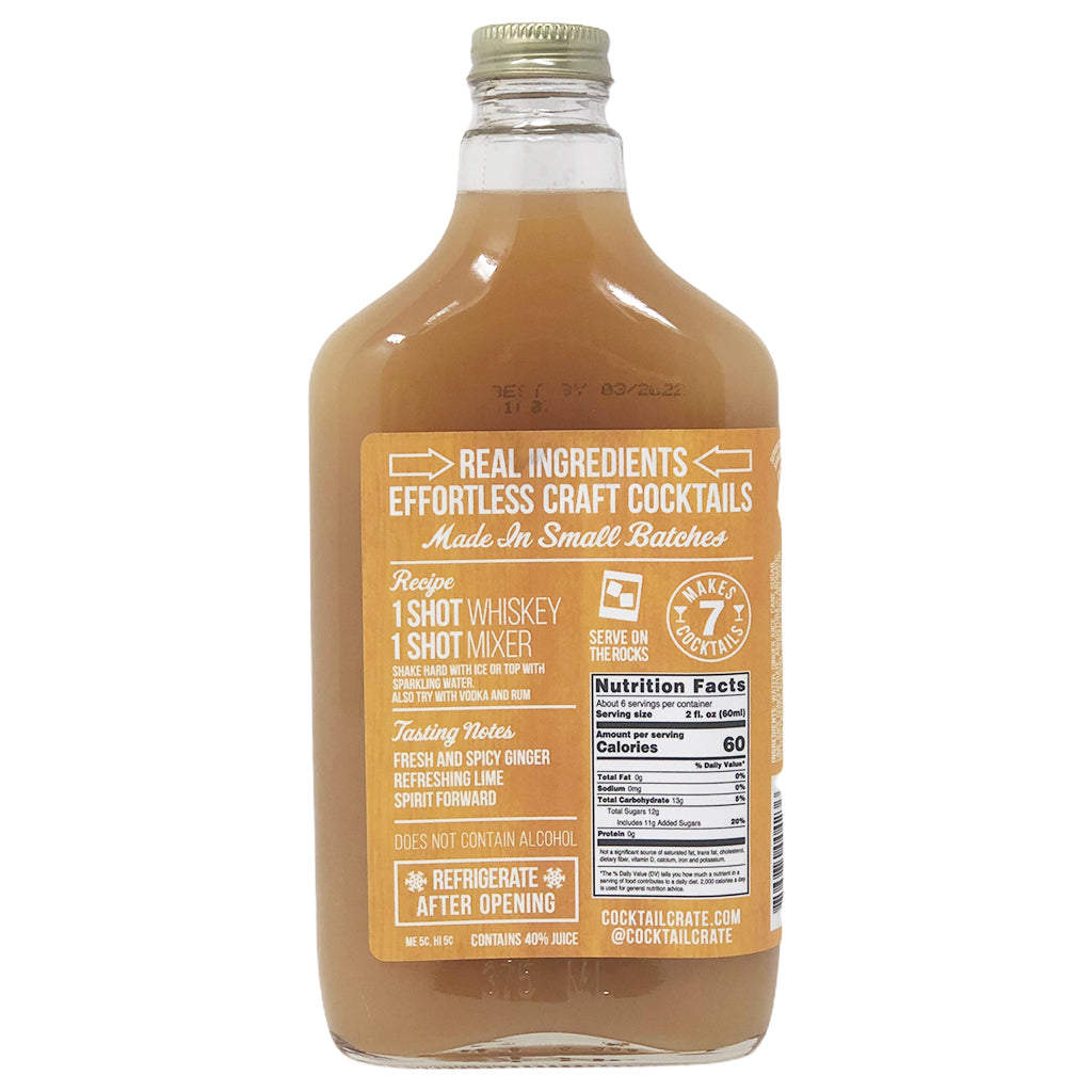 Cocktail Crate Classic Ginger Mule Craft Cocktail Mixer 12.7 fl oz