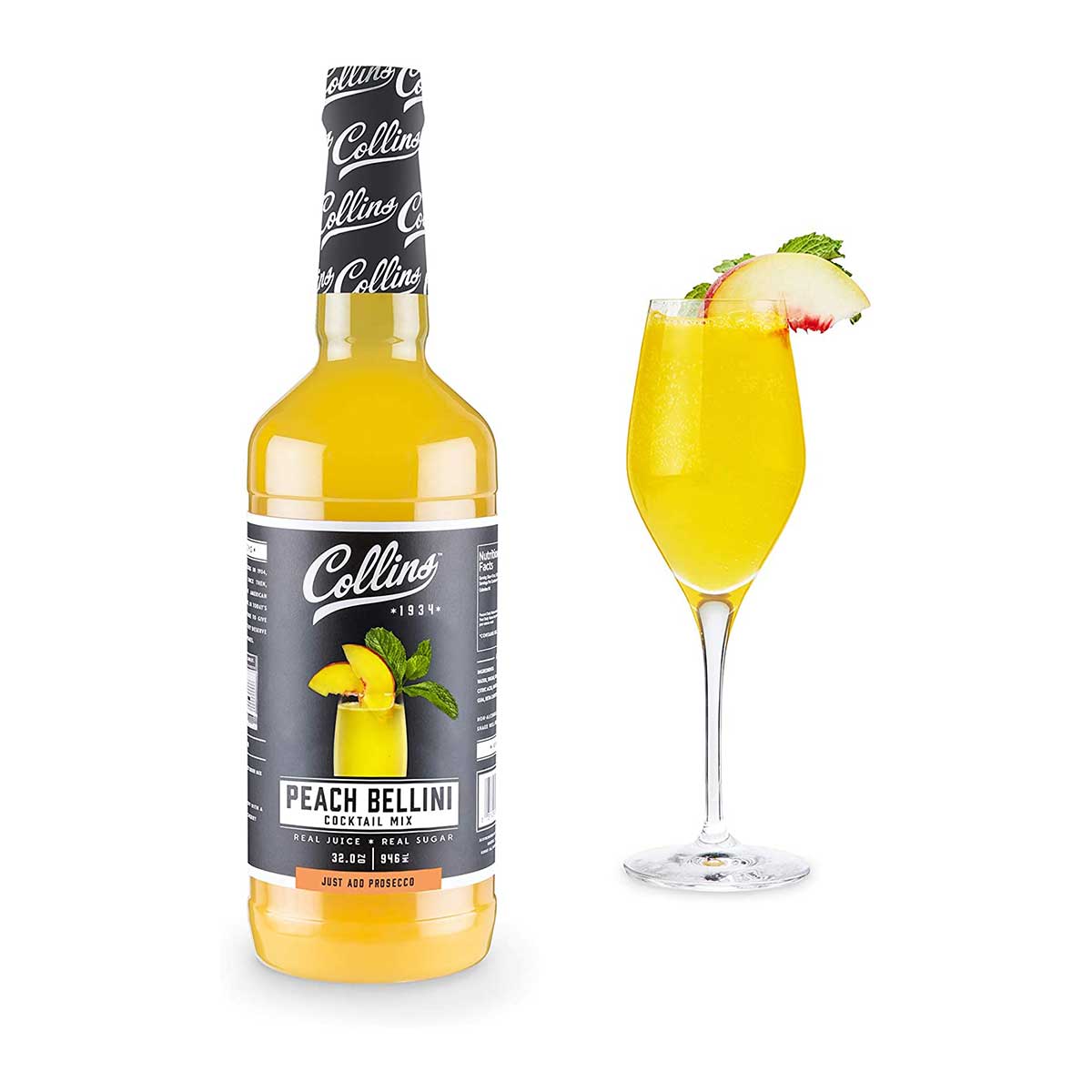 Collins Peach Bellini Cocktail Mix - 32 fl oz