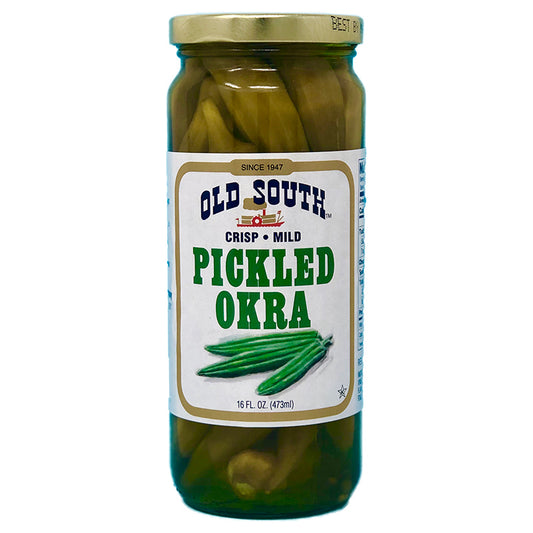 Old South Crisp Mild Pickled Okra - 16 fl oz / 473ml 1