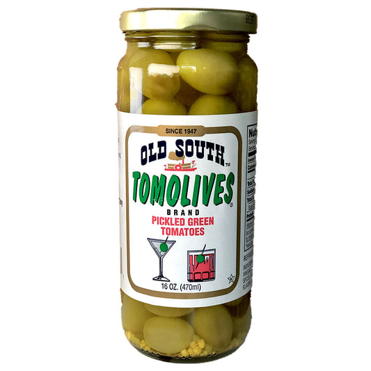 Old South Tomolives Brand Pickled Green Tomatoes - 16 fl oz