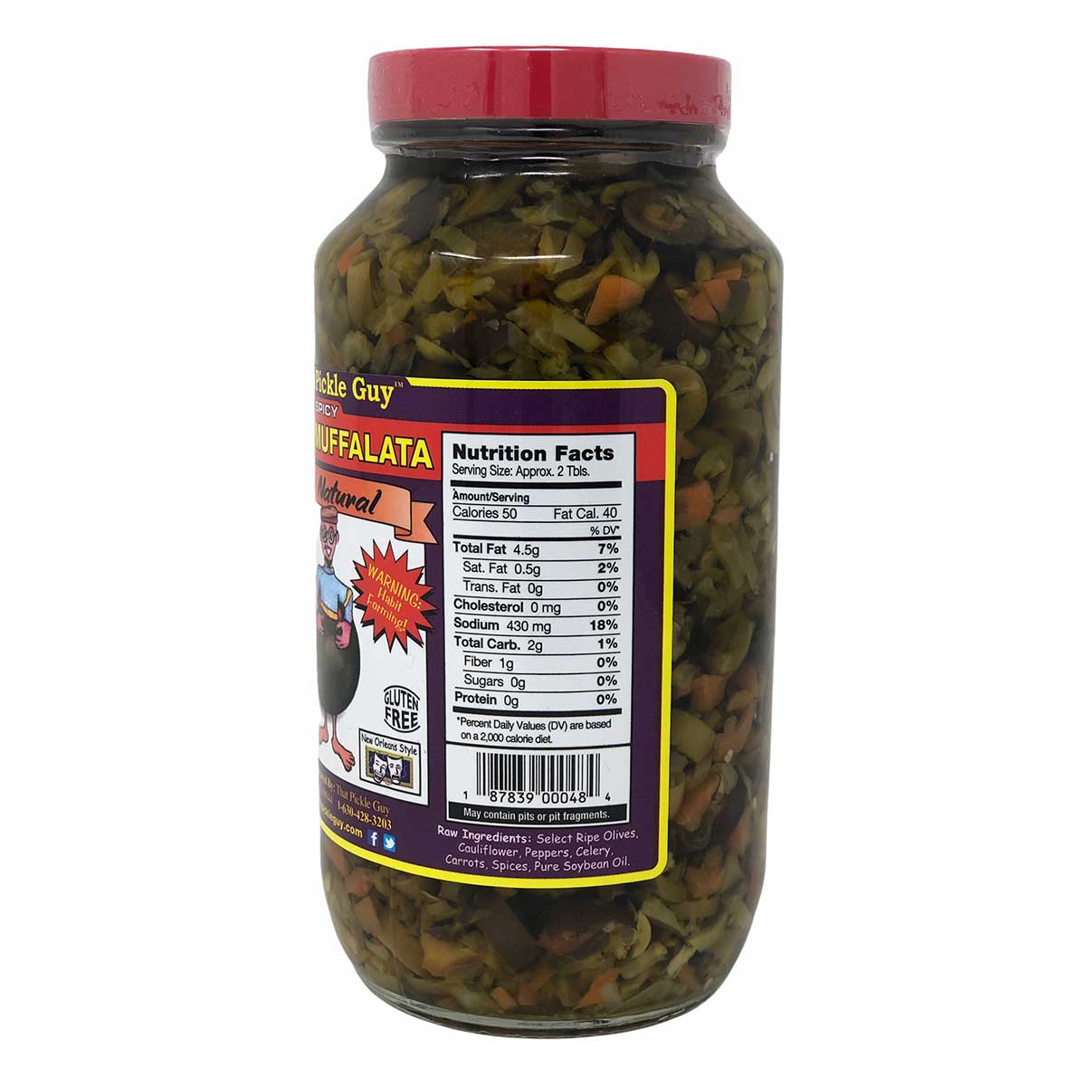 That Pickle Guy Minced All Natural Chicago Style Hot Giardiniera Raw - 24-Ounce