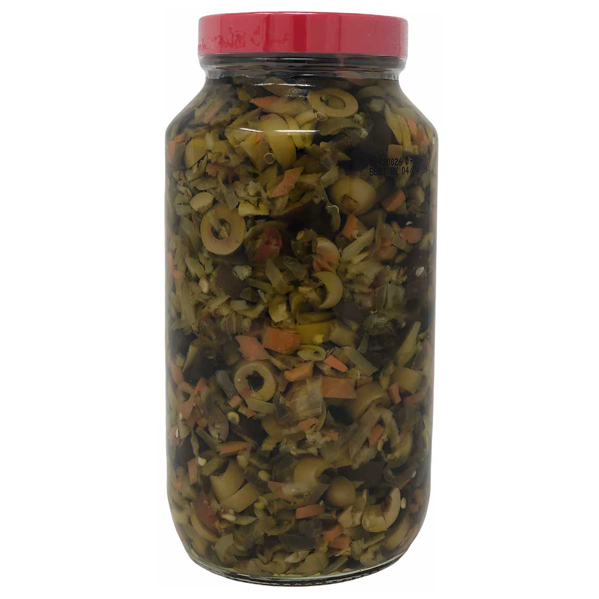 That Pickle Guy Minced All Natural Chicago Style Hot Giardiniera Raw - 24-Ounce