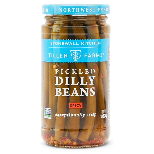 Tillen Farms Spicy Pickled Dilly Beans - 12 oz