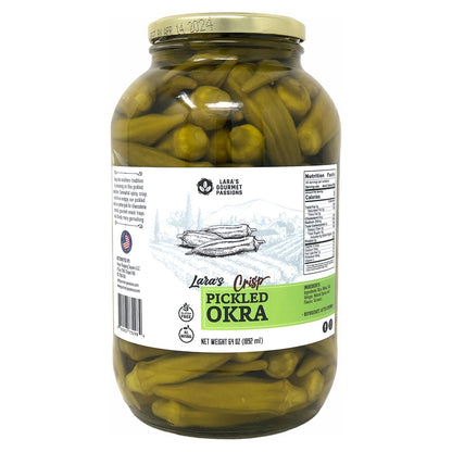 Lara's Crisp Pickled Okra